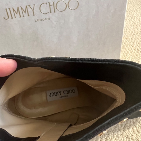 Jimmy Choo Harlow Suede Leather Boot 41.5 - Picture 8 of 15